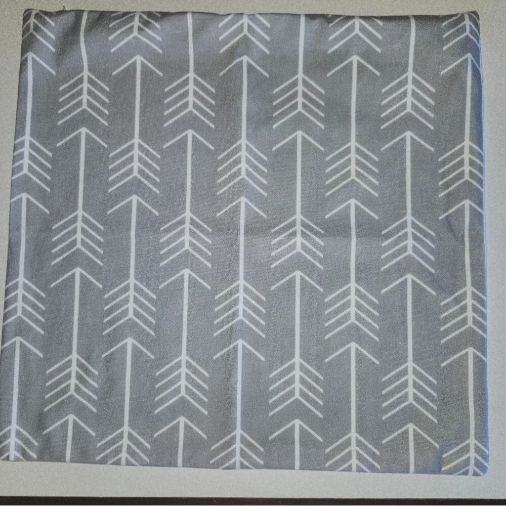 Gray and White Pattern Pillowcases, Set Of 4, 4 Patterns, 18